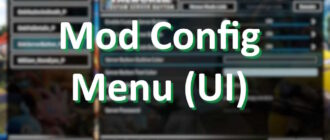 Mod Config Menu (UI)